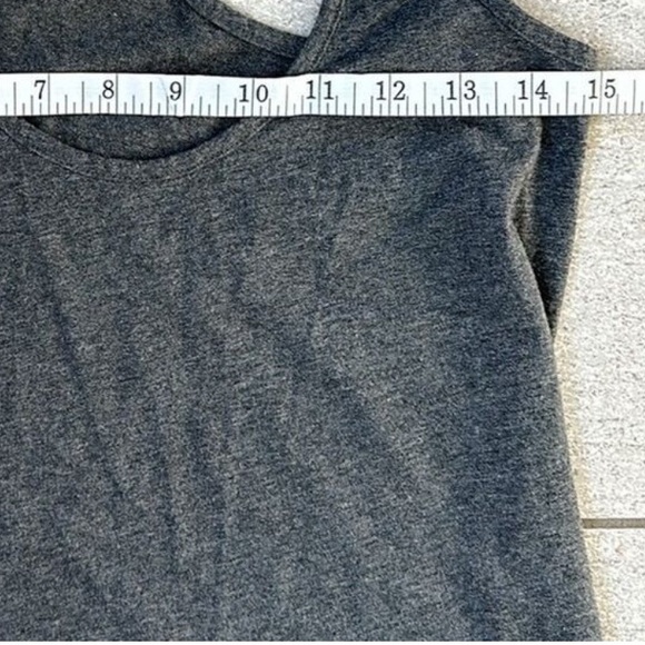 Johnny Was Calme Racerback Jersey Knit Maxi Dress in Heather Gray - Picture 6 of 7